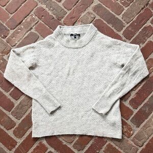 Quince Merino Wool Baby Alpaca Blend Heathered Grey Sweater